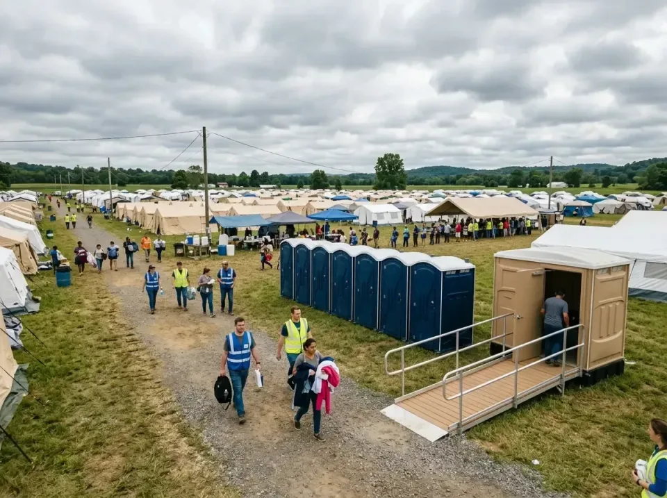 disaster-relief-camp-restrooms-010 — frequently asked questions, Dumpster & Portable Bathrooms Rental in Mount Vernon, TX